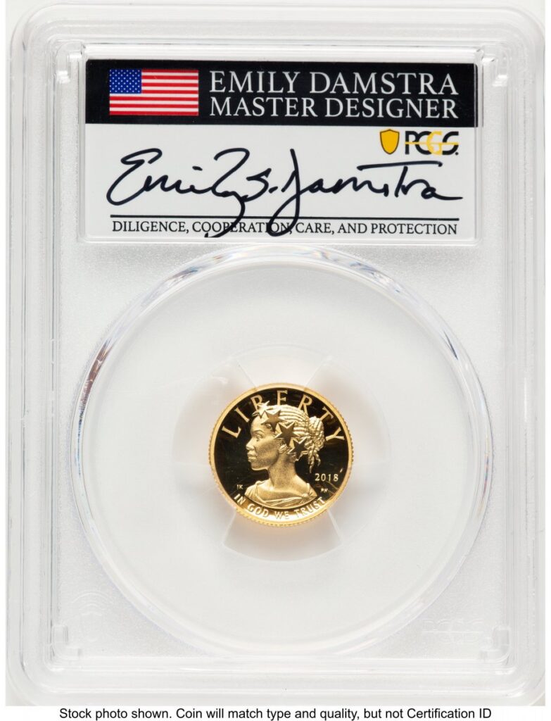 2018-W Modern Bullion Coins (2018-W G$10 American Liberty High Relief, DC WP Mint Hoard Emily Damstra)