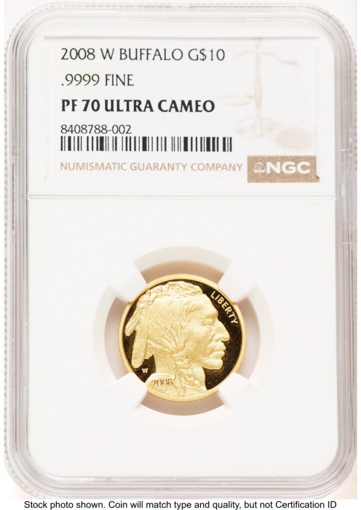 2008-W Modern Bullion Coins (2008-W Proof Gold Buffalo 1/4 oz Brown Label)