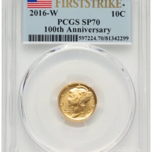 2016-W Modern Bullion Coins (2016-W 10C Mercury Dime 100th Anniversary Gold Centennial FS Flag)