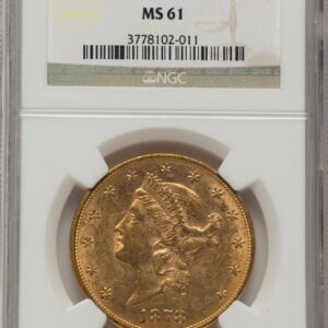 1878-S Liberty Double Eagles (1878-S $20 Brown Label)