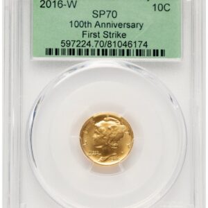 2016-W Modern Bullion Coins (2016-W 10C Mercury Dime 100th Anniversary Gold Centennial FS 30th Anniversary Label)