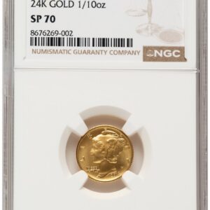 2016-W Modern Bullion Coins (2016-W 10C Mercury Dime 100th Anniversary Gold Centennial Brown Label)
