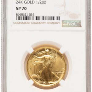 2016-W Modern Bullion Coins (2016-W 50C Walking Liberty 100th Anniversary Gold Centennial Brown Label)