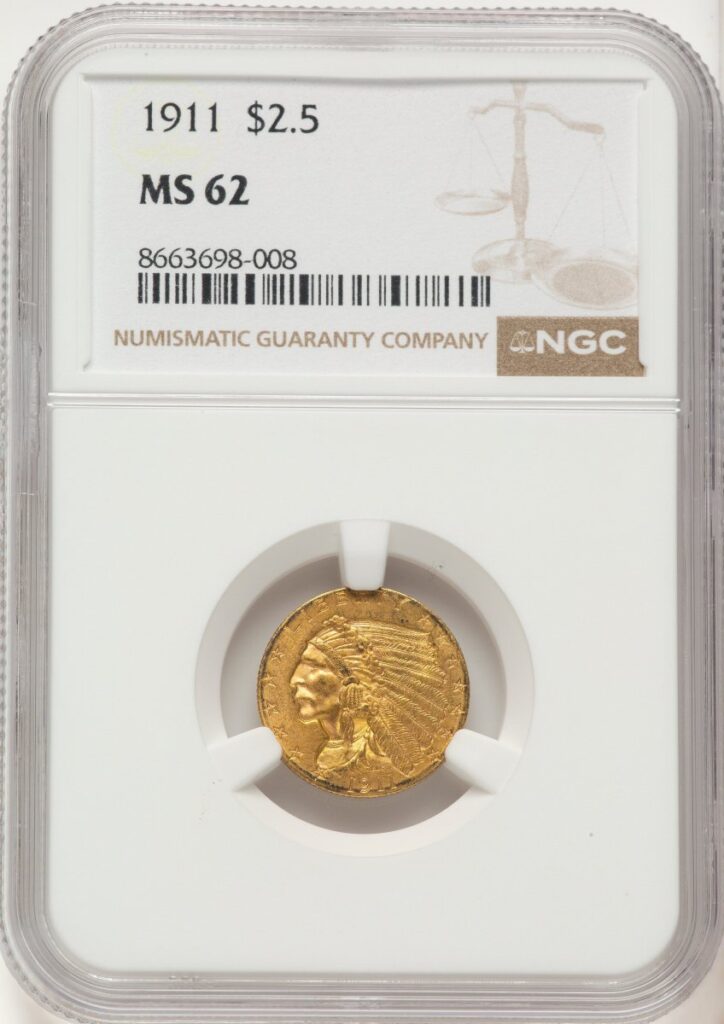 1911 Indian Quarter Eagles (1911 $2 1/2)
