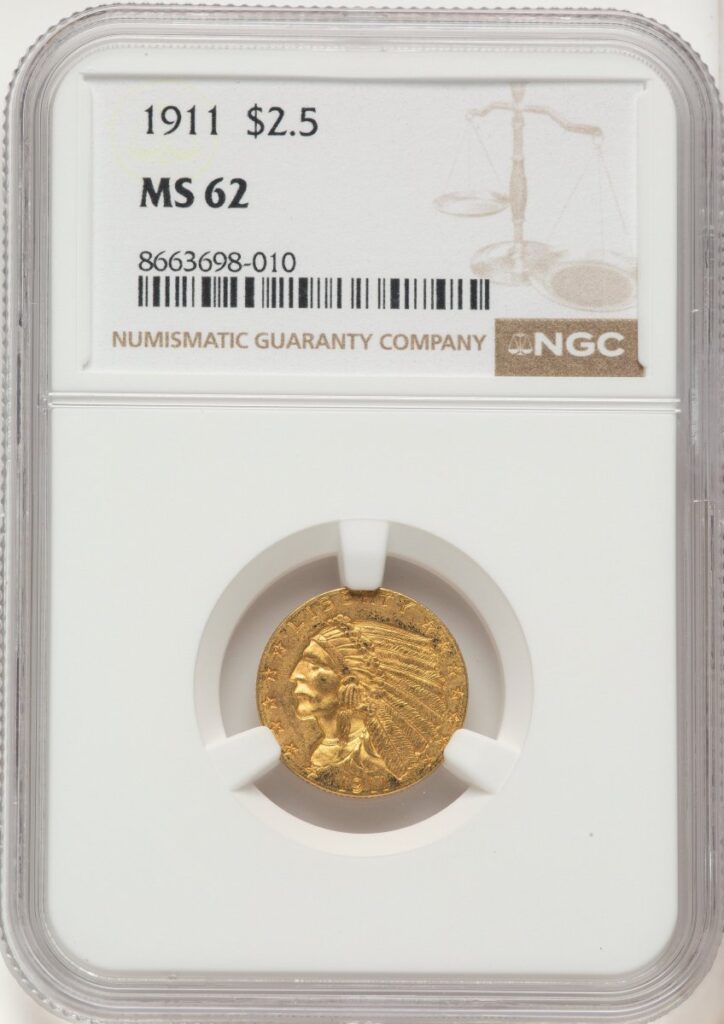 1911 Indian Quarter Eagles (1911 $2 1/2)