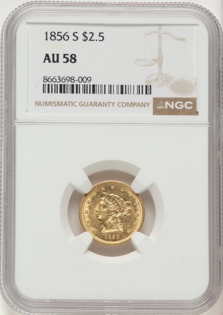 1856-S Liberty Quarter Eagles (1856-S $2 1/2)