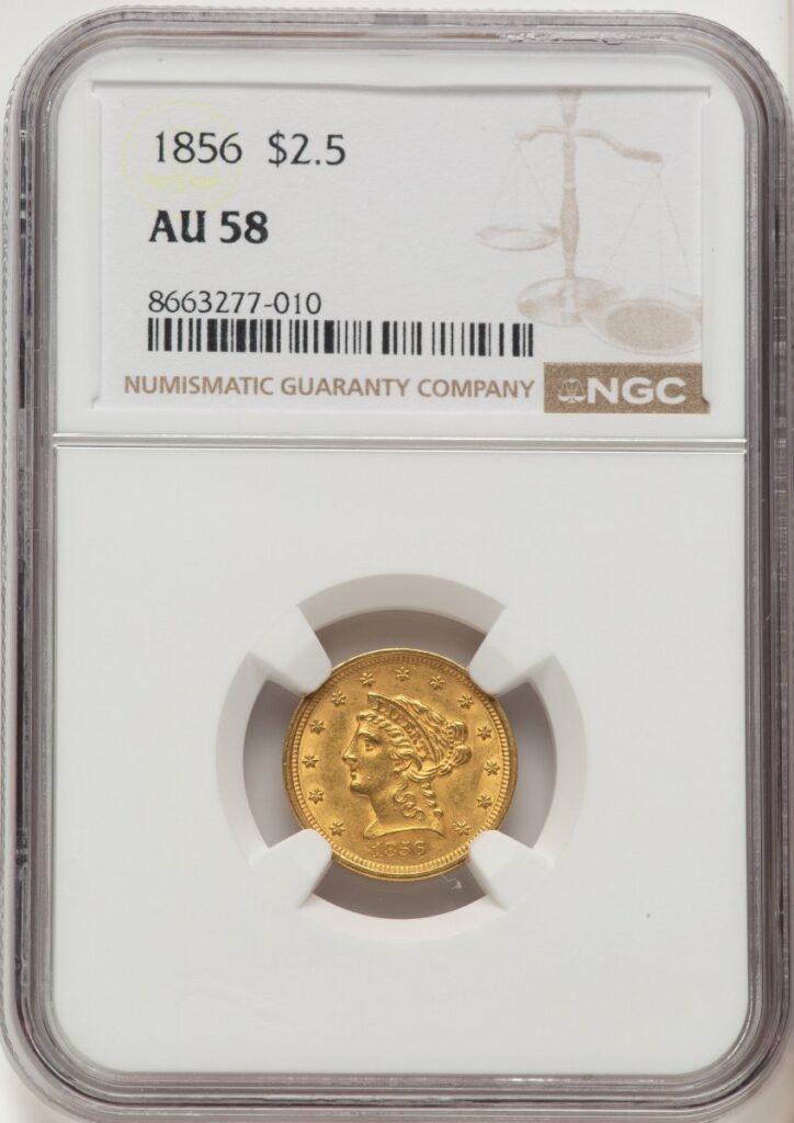 1856 Liberty Quarter Eagles (1856 $2 1/2)