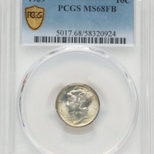 1939 Mercury Dimes (1939 10C, FB PCGS Secure)