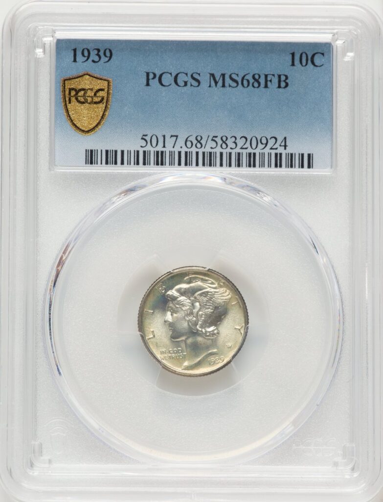1939 Mercury Dimes (1939 10C, FB PCGS Secure)