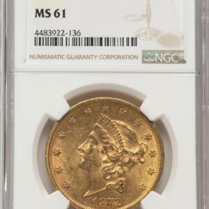 1872-S Liberty Double Eagles (1872-S $20)