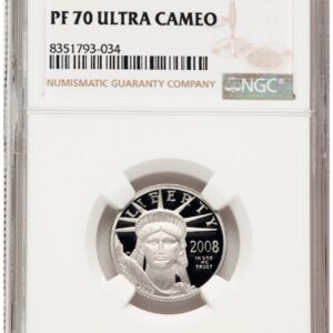 2008-W Modern Bullion Coins (2008-W Proof Platinum Eagle 1/4 oz Brown Label)