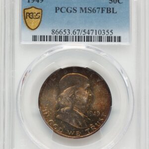 1949 Franklin Half Dollars (1949 50C, MS, FL PCGS Secure)