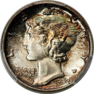 1942-S Mercury Dimes (1942-S 10C, FB PCGS Secure)