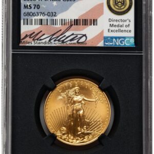 2008-W Modern Bullion Coins (2008-W Burnished Gold Eagle 1/2 oz Miles Standish Blk Core)