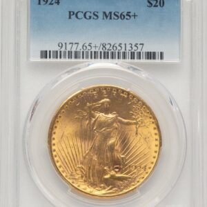 1924 Saint-Gaudens Double Eagles (1924 $20 Saint PCGS Plus)