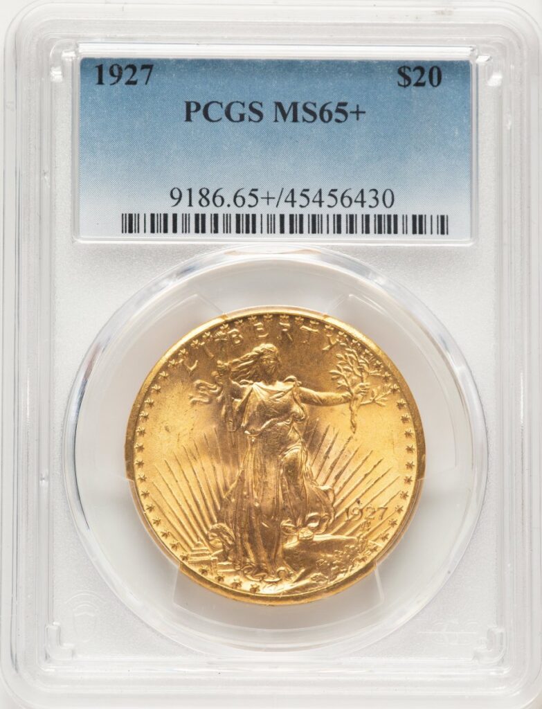 1927 Saint-Gaudens Double Eagles (1927 $20 PCGS Plus)