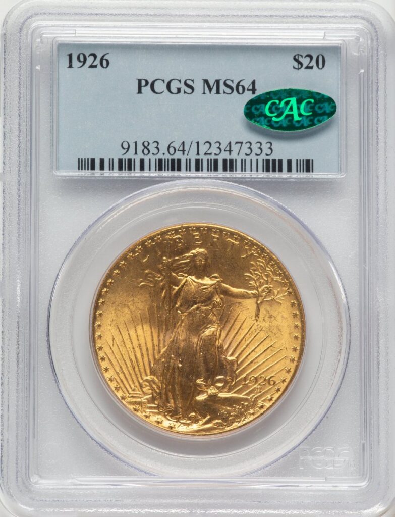 1926 Saint-Gaudens Double Eagles (1926 $20 CAC)