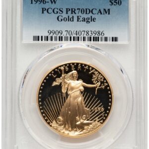 1996-W Modern Bullion Coins (1996-W Proof Gold Eagle 1 oz Blue Gradient)
