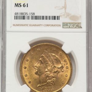 1875-S Liberty Double Eagles (1875-S $20)