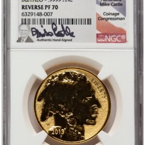 2013-W Modern Bullion Coins (2013-W Reverse Proof Gold Buffalo 1 oz Mike Castle)