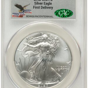 2026 Modern Bullion Coins (2026 Silver Eagle First Delivery America 250 Eagle with Banner Label)