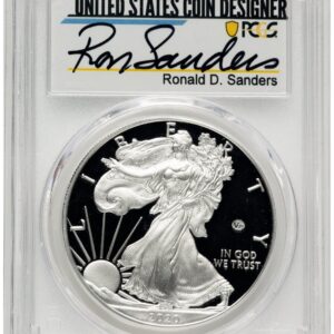 2020-W Modern Bullion Coins (2020-W Proof Silver Eagle V75 Privy 1 oz FDI Ronald Sanders)