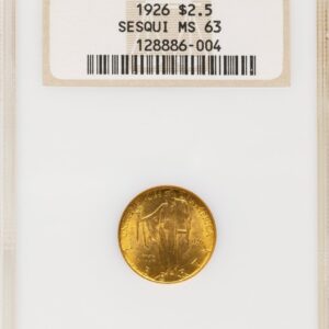 1926 Commemorative Gold (1926 $2 1/2 SESQUI)