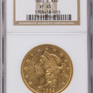 1863-S Liberty Double Eagles (1863-S $20)