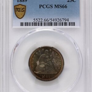 1889 Seated Quarters (1889 25C PCGS Secure)