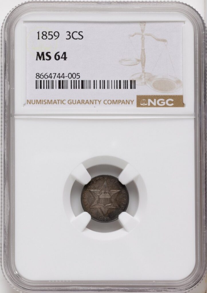 1859 Three Cent Silver (1859 3CS)