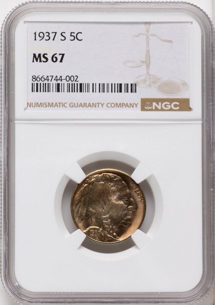 1937-S Buffalo Nickels (1937-S 5C)