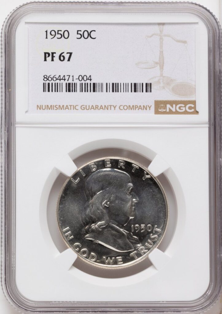 1950 Proof Franklin Half Dollars (1950 50C)