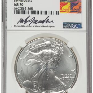 2021 Modern Bullion Coins (2021 Silver Eagle Type 2 FR Michael Gaudioso Eagle Art)