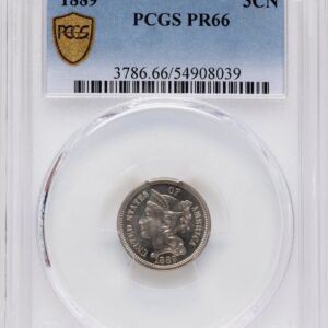1889 Proof Three Cent Nickels (1889 3CN PCGS Secure)