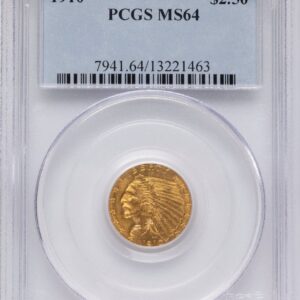1910 Indian Quarter Eagles (1910 $2 1/2)