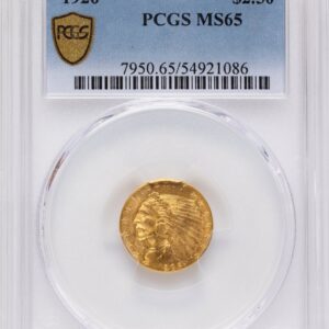 1926 Indian Quarter Eagles (1926 $2 1/2 PCGS Secure)