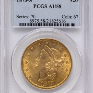 1875-S Liberty Double Eagles (1875-S $20)