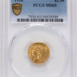 1926 Indian Quarter Eagles (1926 $2 1/2 PCGS Secure)