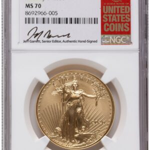 2026 Modern Bullion Coins (2026 Gold Eagle 1 oz FDI Jeff Garrett Red Book)