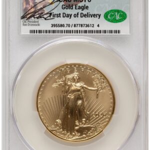2026 Modern Bullion Coins (2026 Gold Eagle 1 oz First Day of Delivery Ron Drzewuki)