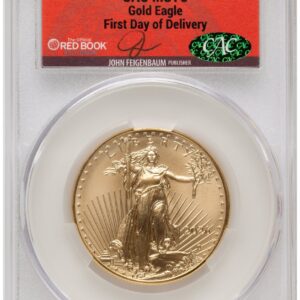 2026 Modern Bullion Coins (2026 Gold Eagle 1 oz First Day of Delivery John Feigenbaum Red Book)