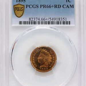1895 Proof Indian Cents (1895 1C, CA PCGS Secure PCGS Plus)