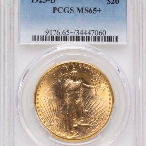 1923-D Saint-Gaudens Double Eagles (1923-D $20 PCGS Plus)