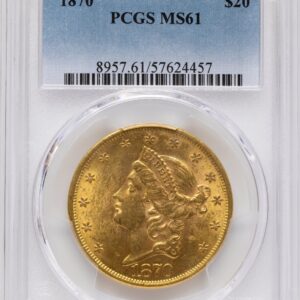 1870 Liberty Double Eagles (1870 $20)