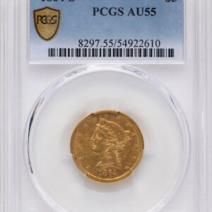 1864-S Liberty Half Eagles (1864-S $5 PCGS Secure)
