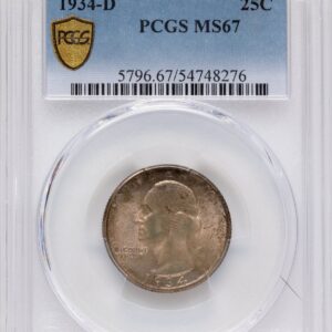 1934-D Washington Quarters (1934-D 25C Medium Motto PCGS Secure)