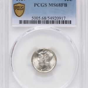 1937 Mercury Dimes (1937 10C, FB PCGS Secure)