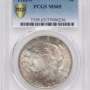 1922-S Peace Dollars (1922-S S$1 PCGS Secure)