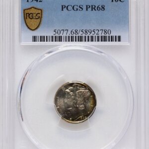 1942 Proof Mercury Dimes (1942 10C PCGS Secure)