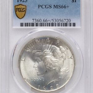 1923 Peace Dollars (1923 S$1 PCGS Secure PCGS Plus)